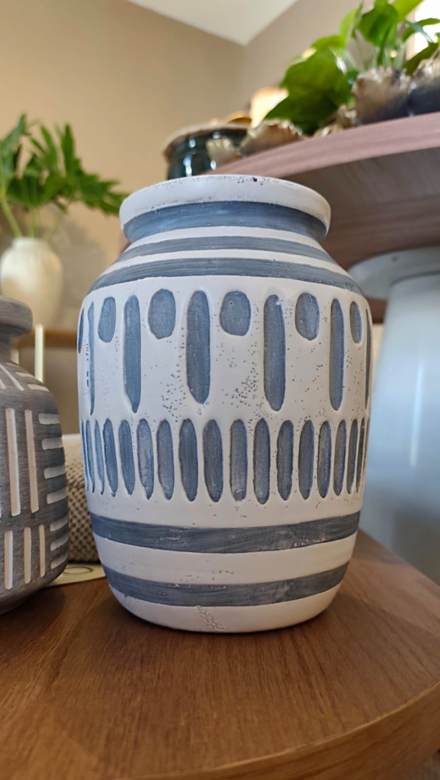 Vaso Rustico Entalhado