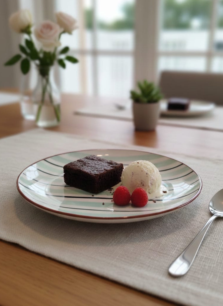 Conjunto pratos de Sobremesa Listras