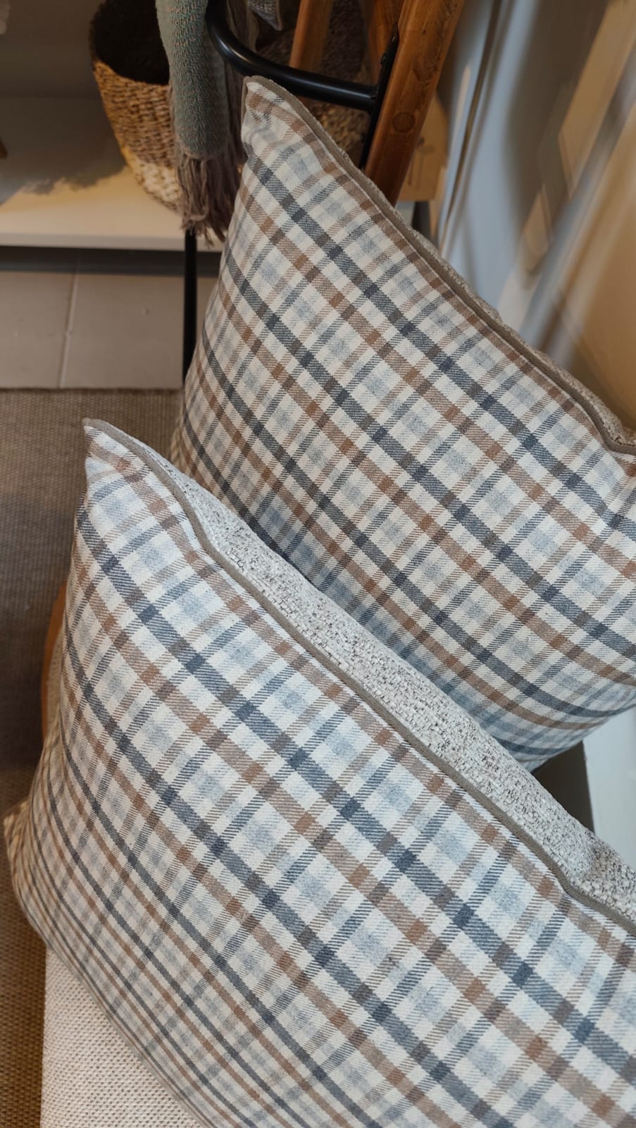 Almofada Xadrez 52x52cm