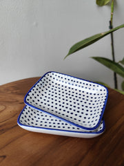 Bowl Retangular Dots