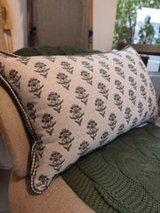 Almofada Linho Estampada e Xadrez