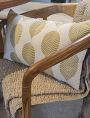 Almofada Bordada Folha