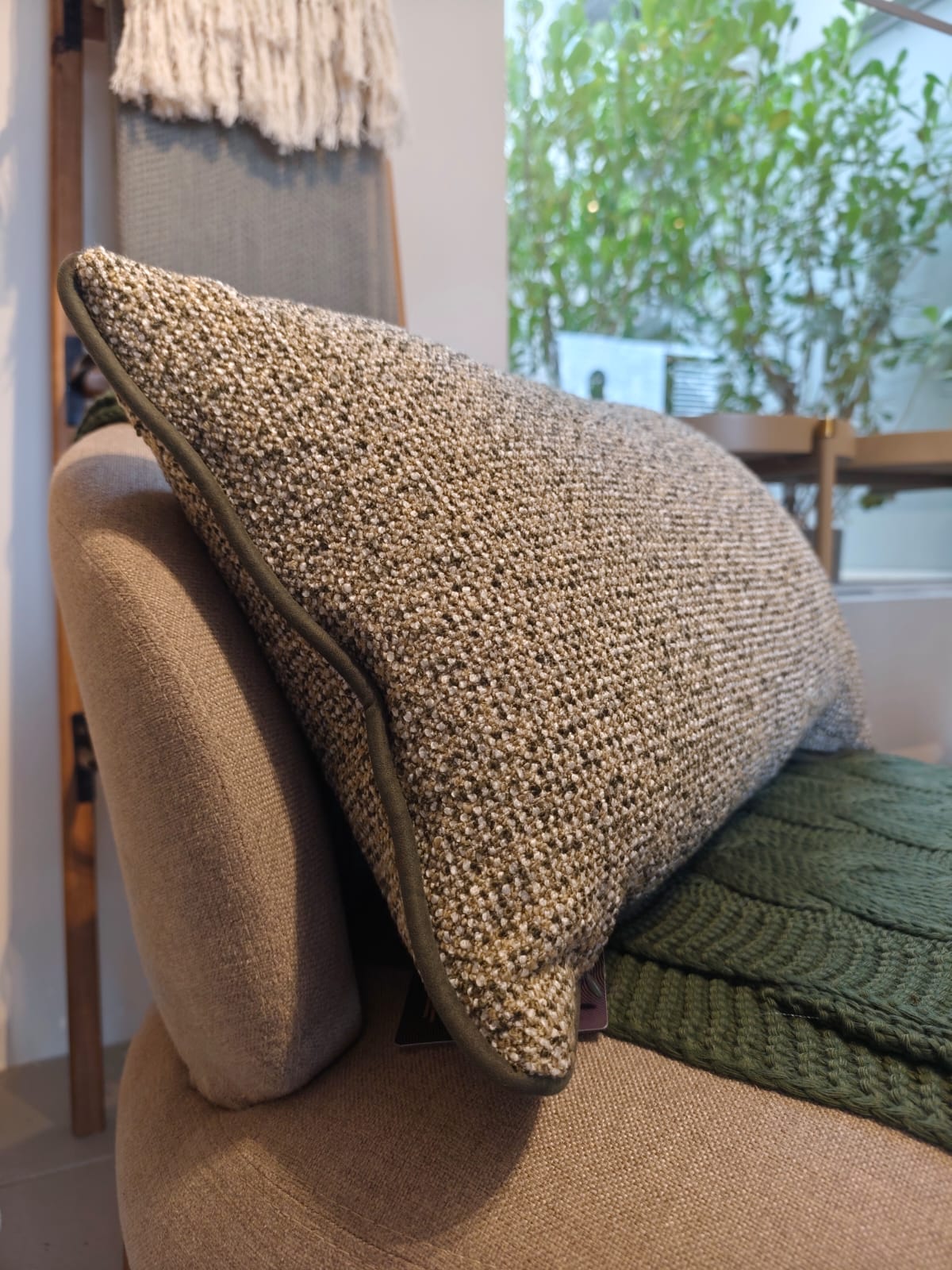 Almofada Rústica com Camurça 35x58