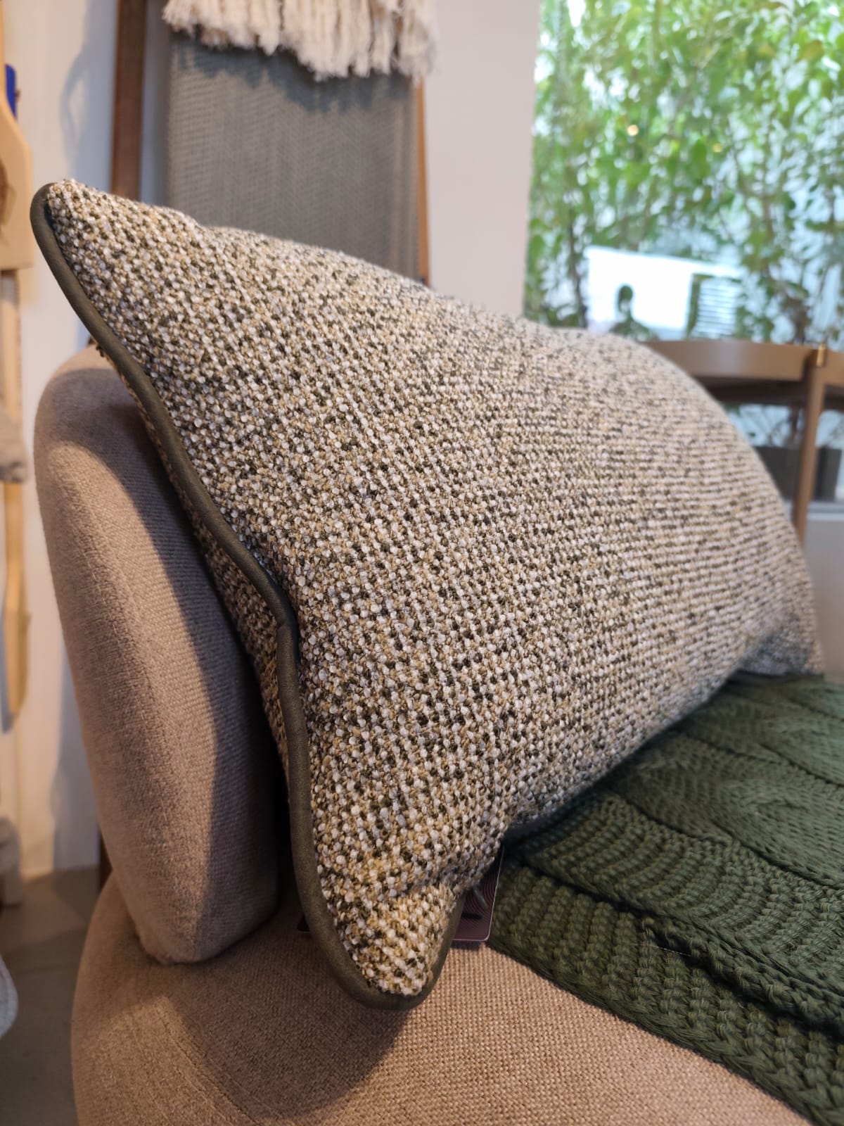 Almofada Rústica com Camurça 35x58