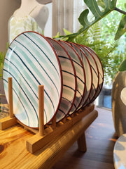 Conjunto pratos de Sobremesa Listras