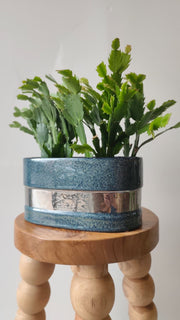 Vaso oval blue