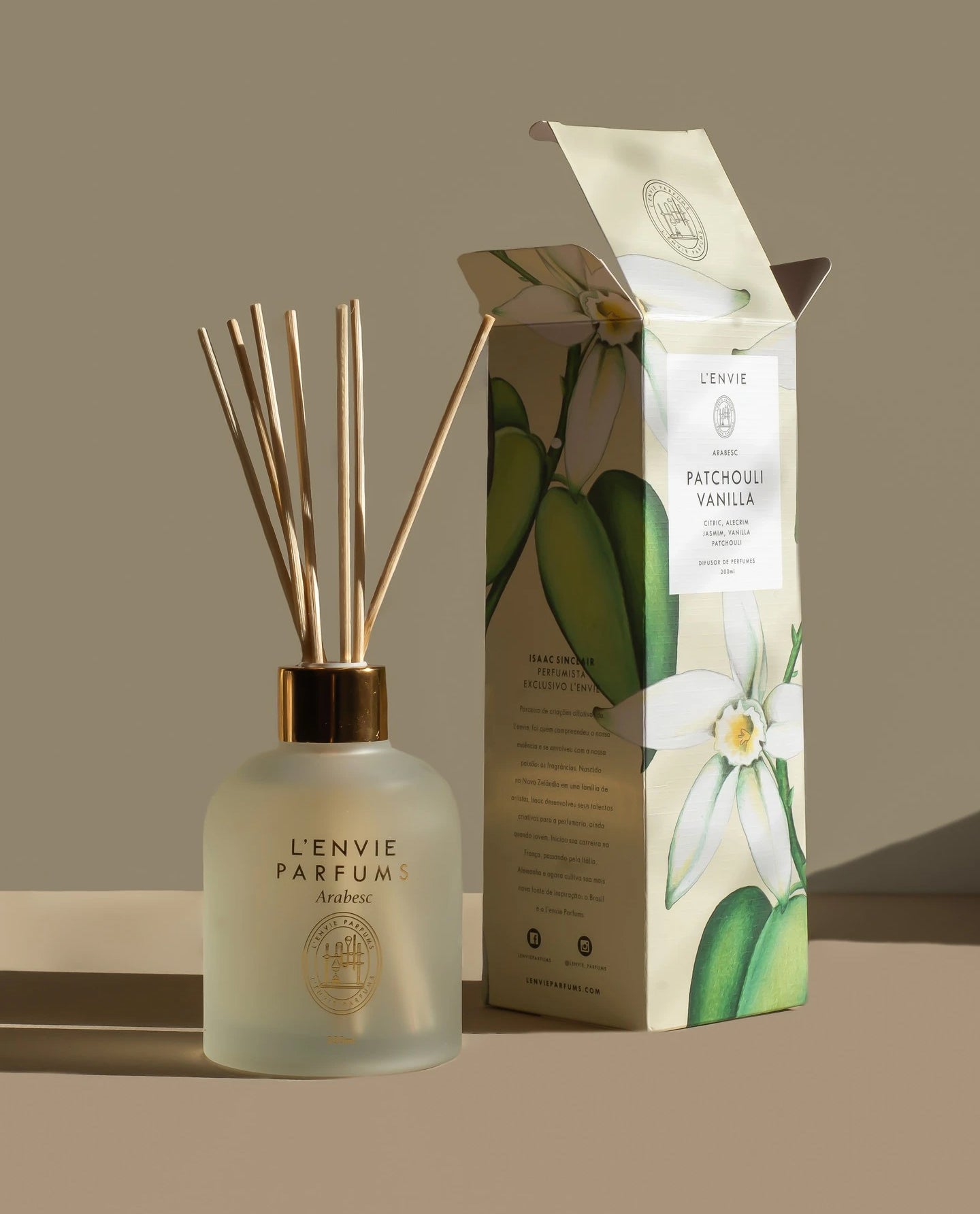 Difusor de Perfumes Patchouli Vanilla 200ml