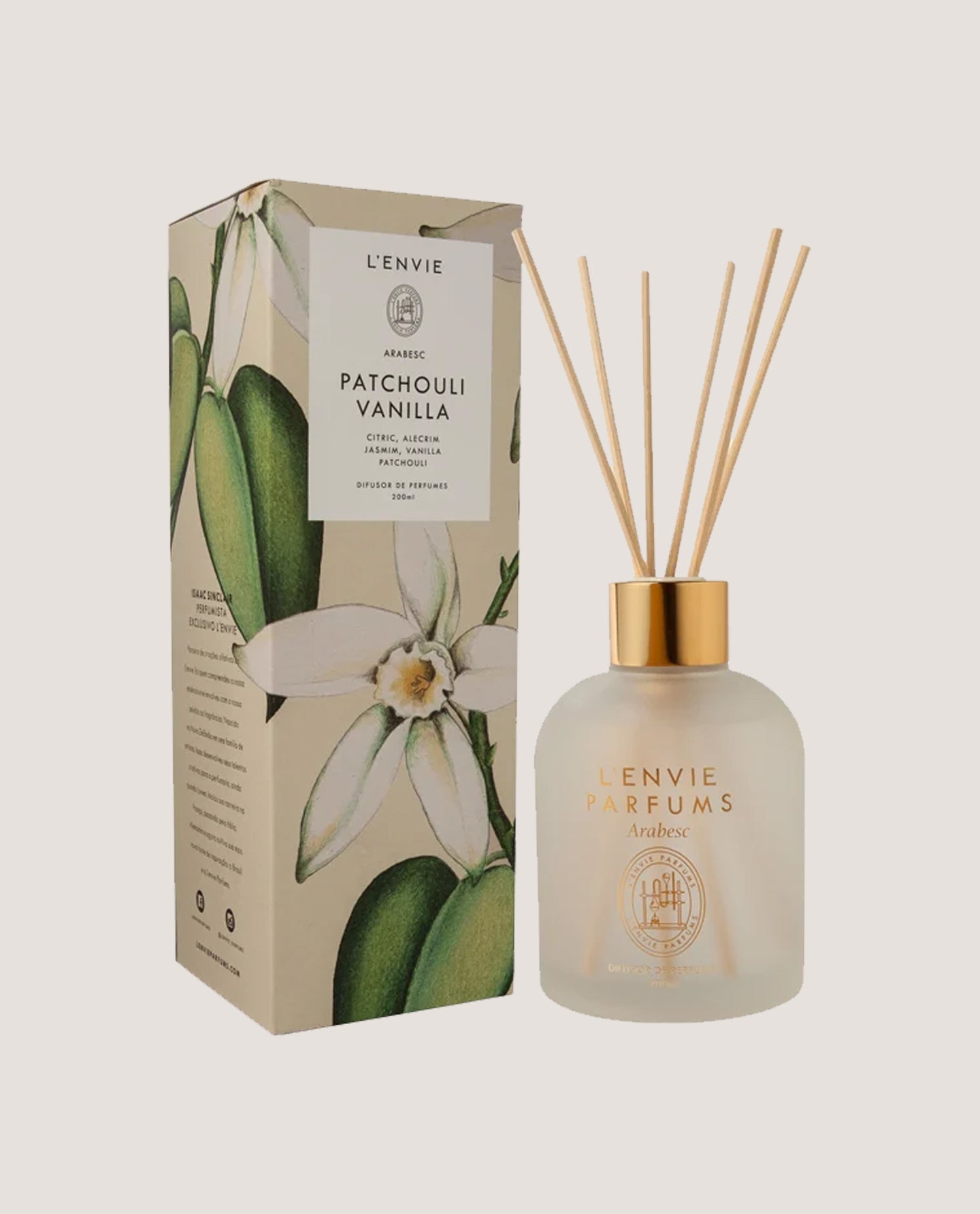 Difusor de Perfumes Patchouli Vanilla 200ml