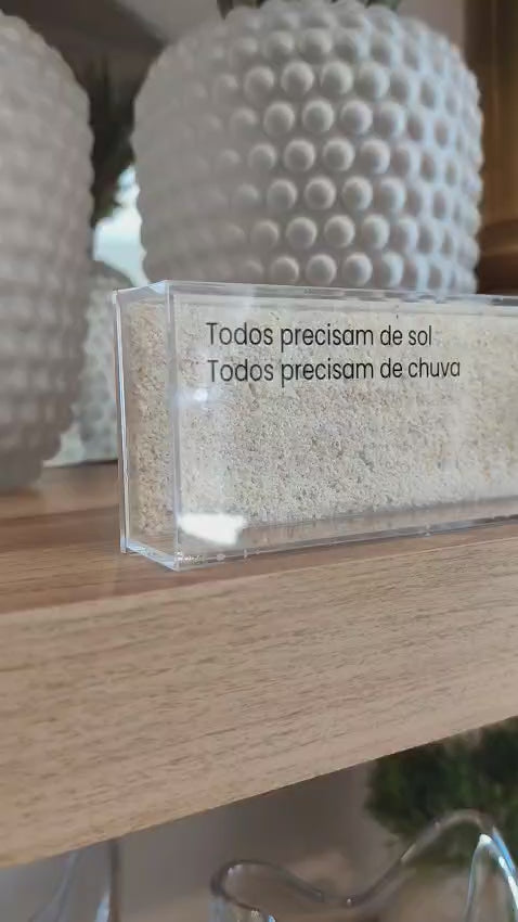 Carregar vídeo: Caixa Acrílica Frases