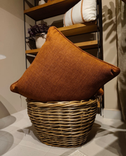 Almofada Linho Lisa com Cordão 52x52