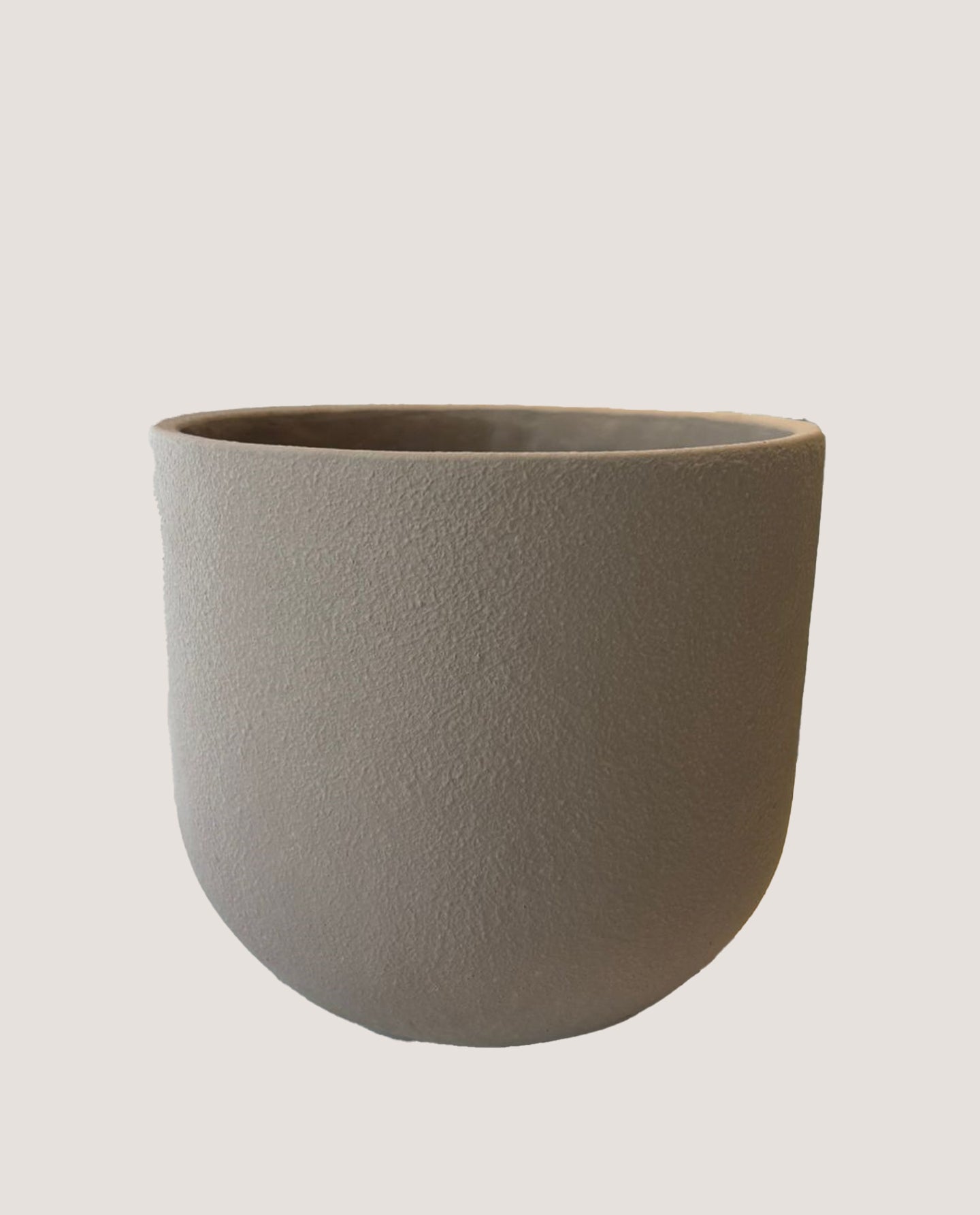 Cachepot Cinza Relevo G