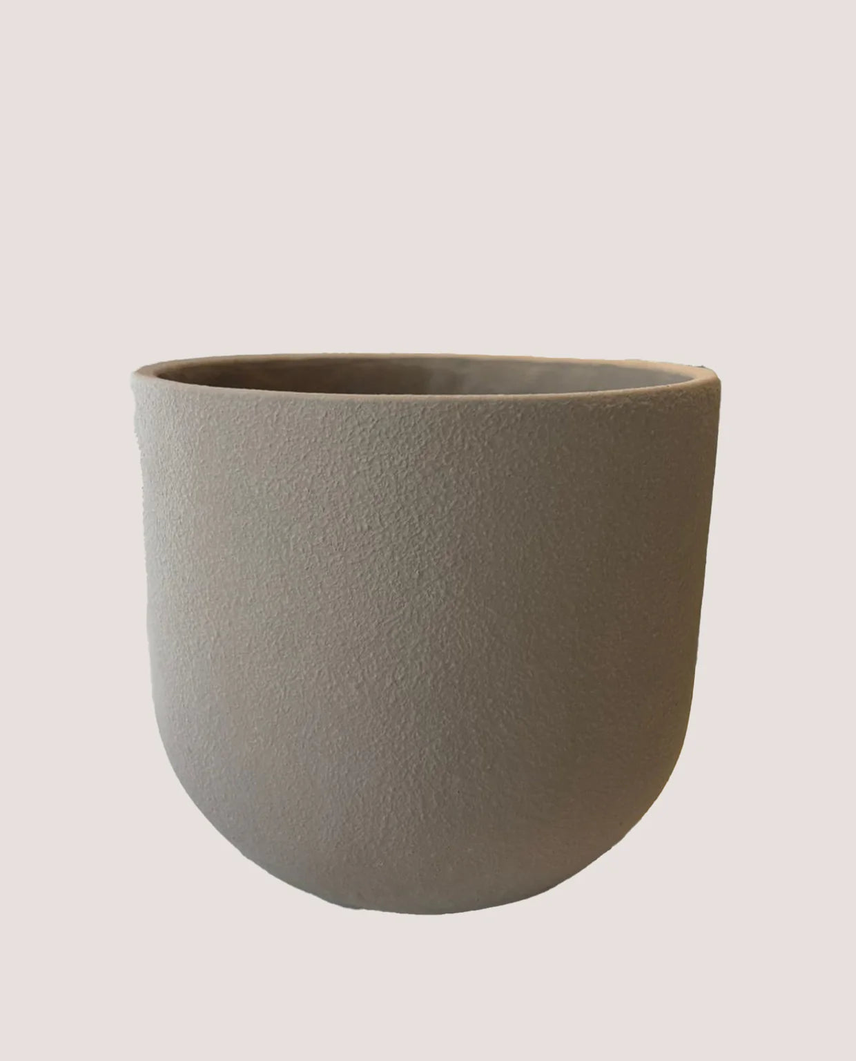 Cachepot Cinza Relevo
